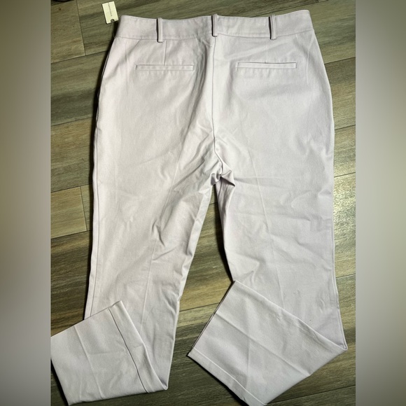NWT Anthropologie The Essential‎ Slim Lavender Pants- 14 - Picture 2 of 11